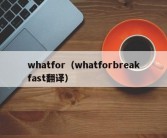 whatfor（whatforbreakfast翻译）