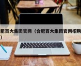 合肥百大集团官网（合肥百大集团官网招聘信息）