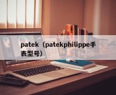 patek（patekphilippe手表型号）