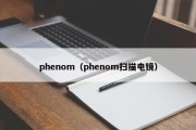 phenom（phenom扫描电镜）