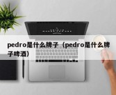 pedro是什么牌子（pedro是什么牌子啤酒）