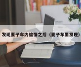 发现妻子车内偷情之后（妻子车里发现）