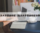 临沂大学费县校区（临沂大学费县校区分数线）