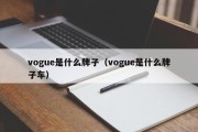 vogue是什么牌子（vogue是什么牌子车）