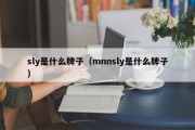 sly是什么牌子（mnnsly是什么牌子）