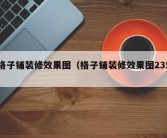 格子铺装修效果图（格子铺装修效果图235）