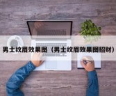 男士纹眉效果图（男士纹眉效果图招财）