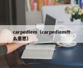 carpediem（carpediem什么意思）