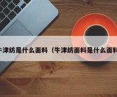 牛津纺是什么面料（牛津纺面料是什么面料）