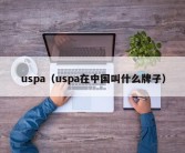 uspa（uspa在中国叫什么牌子）