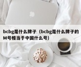 bcbg是什么牌子（bcbg是什么牌子的M号相当于中国什么号）